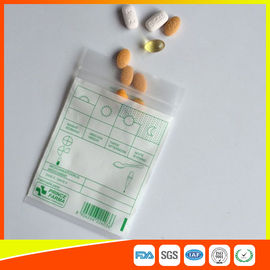 China Droga de la tableta que empaqueta los bolsos Ziplock de la píldora, la bolsa de plástico de la medicina con el sello de la cremallera proveedor