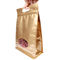 El bolso plástico de la cremallera de Eco-friemdly del color oro se levanta bolsos Ziplock impermeables proveedor