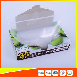 China Bolso plástico transparente de la cerradura de la cremallera del cierre en la parte superior para el almacenamiento frío de la comida aprobado por la FDA proveedor