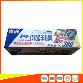 China El abastecimiento resistente al calor se aferra abrigo de plástico transparente de la película para el paquete de la fruta/de la carne proveedor
