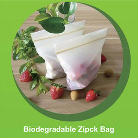 China Bolsos Ziplock biodegradables seguros que graban en relieve la superficie que maneja el tamaño del 12cm del x 17cm proveedor