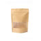 Bolsa Ziplock de empaquetado del bolso de la comida de los bolsos de Kraft del café que se puede volver a sellar de encargo del papel proveedor